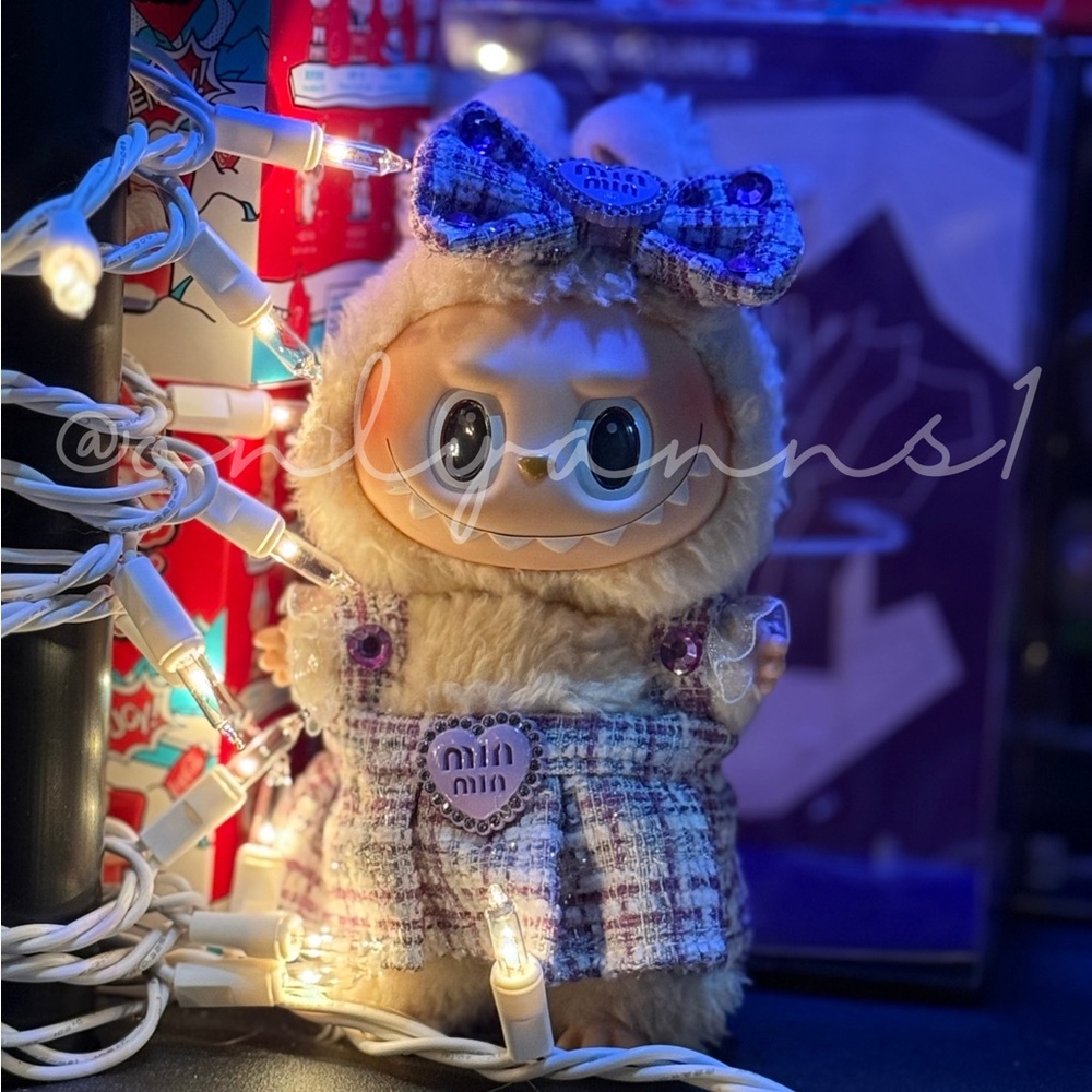Labubu Clothes - Purple Miumiu Dress